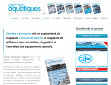 Tablet Screenshot of centresaquatiques.com